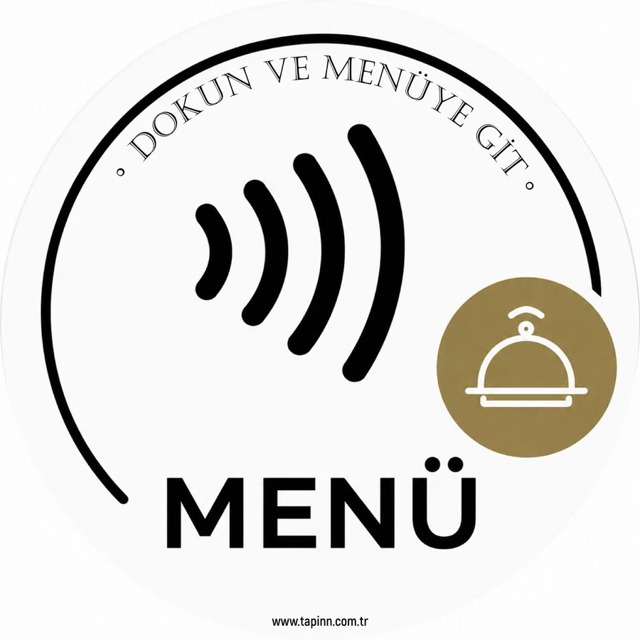 NFC dijital menü masa etiketi